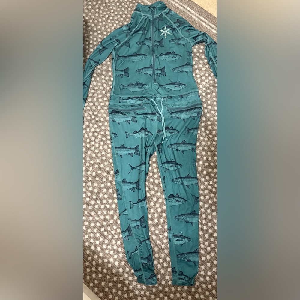 Airblaster Classic Ninja Suit Hoodless Olive Green Fish